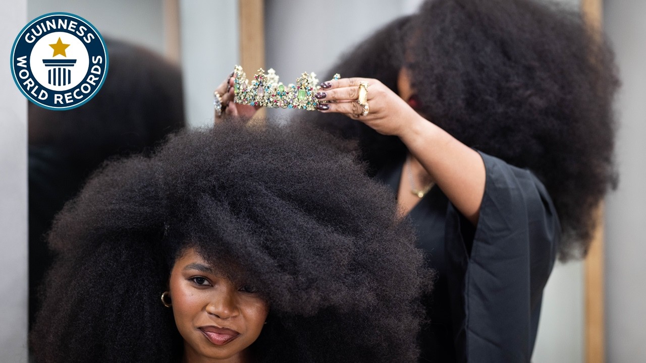 Crowning The NEW Largest Afro | Guinness World Records