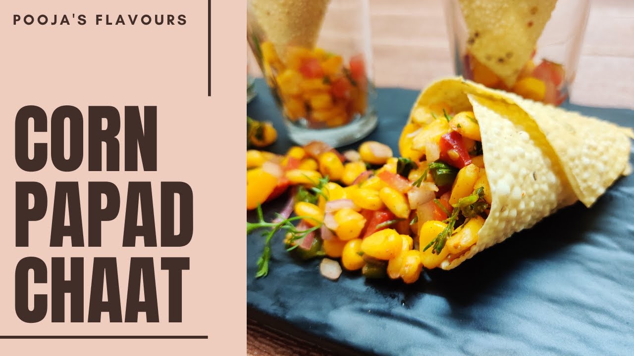 How to make CORN PAPAD CHAAT | CORN CHAAT | MASALEDAR CORN
