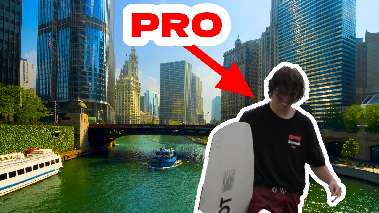WE TRIED WAKEBOARDING IN DOWNTOWN CHICAGO!?