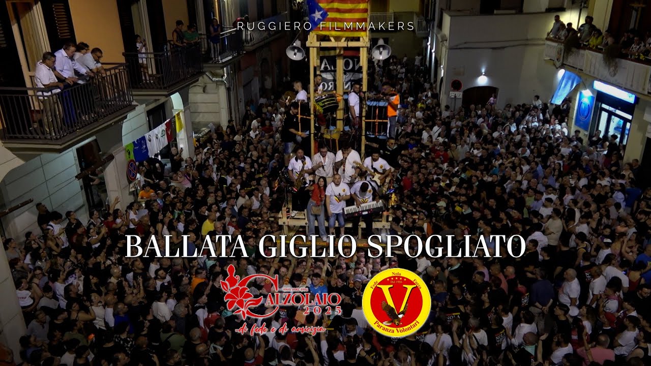 BALLATA GIGLIO SPOGLIATO - CALZOLAIO 2025 FAM. CUTOLO - PARANZA VOLONTARI 1986 💛 🦅 ❤️