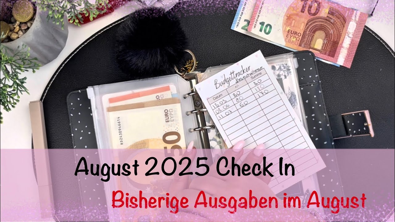 Echte Ausgaben 💸 Wochenabschluss 1-4 August 🌷 sparen mit der Umschlagmethode 