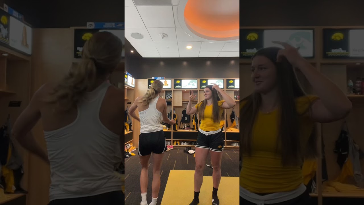 Lucy Olsen Freshman senior duo #iowa #hawkeyes #basketball #viral #trending #fypシ #fyp