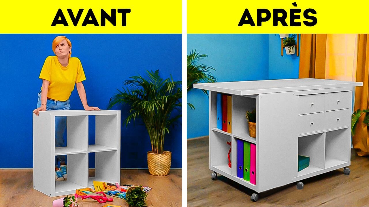 Des moyens inhabituels pour améliorer vos meubles et des idées de décoration de maison bricolage
