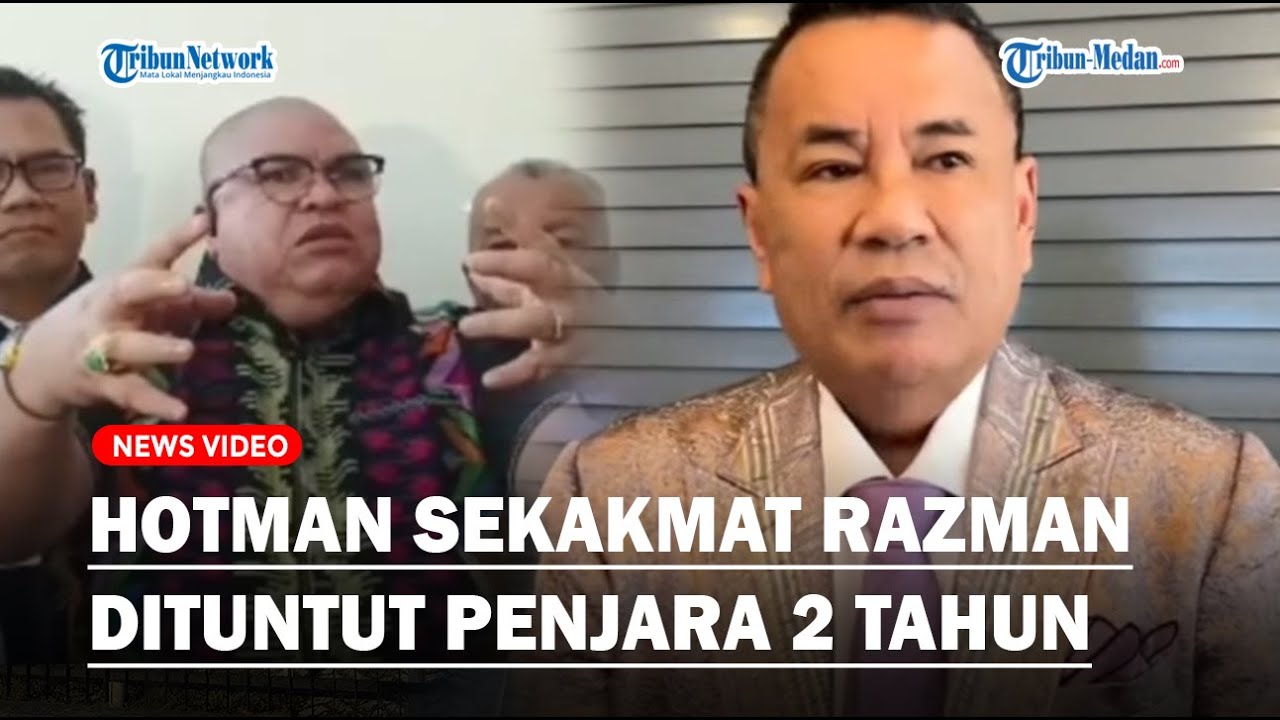RAZMAN NASUTION Ngamuk Dituntut Penjara 2 Tahun, Hotman: Jaksa Bekerja Keras Hadapi Seperti Itu
