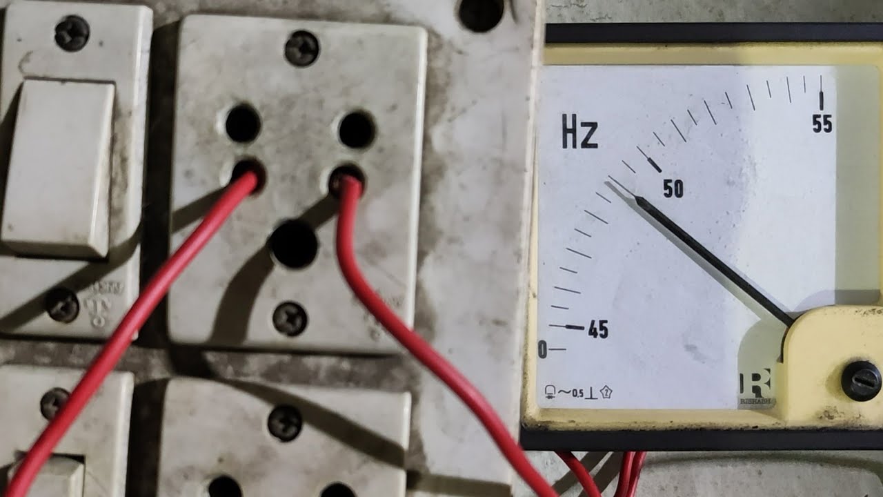 Connection of Analog Frequency Meter & Hz Measurement