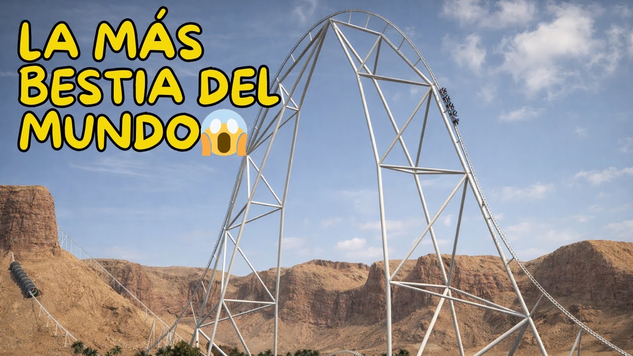 🎢POV FALCON'S FLIGHT — La MONTAÑA RUSA más alta, rápida y larga del mundo🔝 Six Flags Qiddiya City