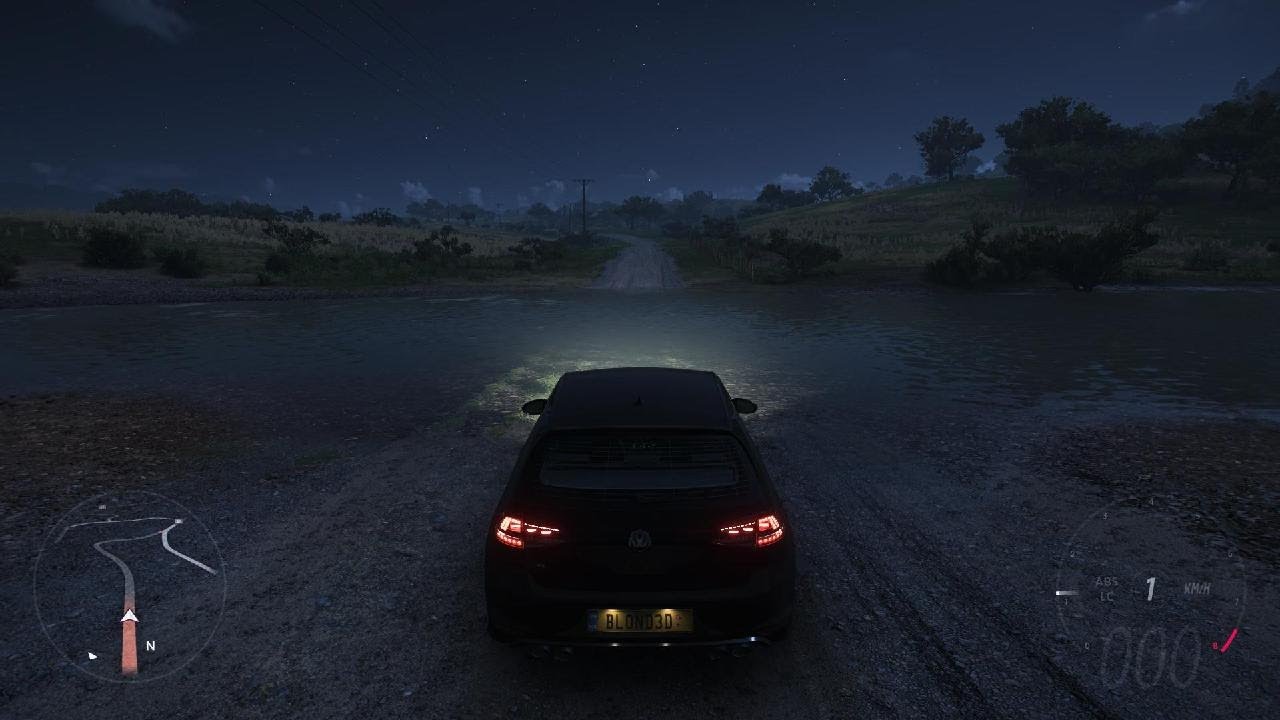 Forza Horizon 5: Casually night driving a MK7 Golf R. No Commentary 4K PS5 gameplay