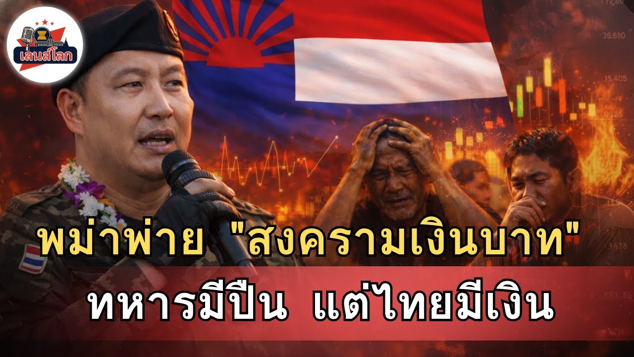 ทหารมีปืนแต่ไทยมีบาท! สงครามค่าเงินที่พม่ากำลังพ่าย