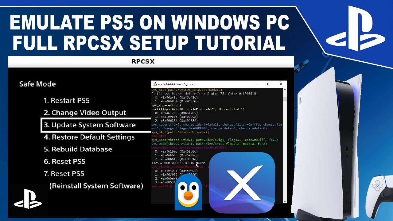 RPCSX PS5 Emulation on Windows PC Full Tutorial