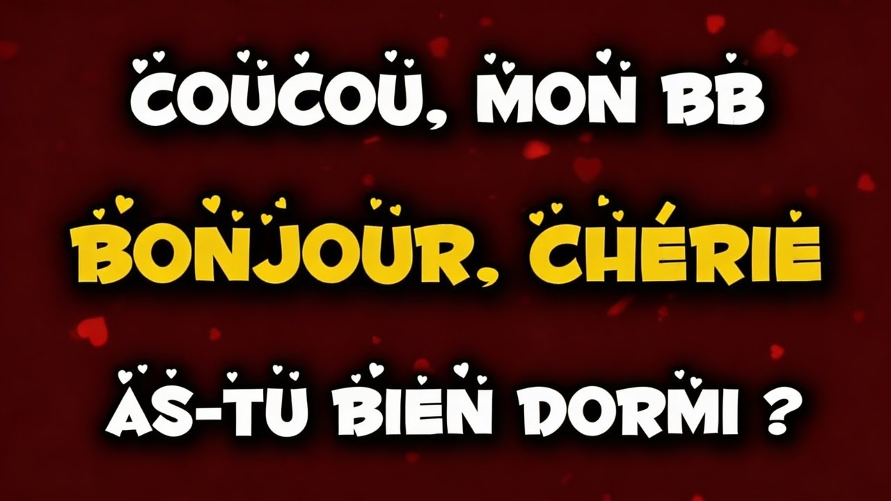 J’écris ces mots parce que je sais que beaucoup ressentent ça, message d’amour pour toi❤️Bonjour, BB