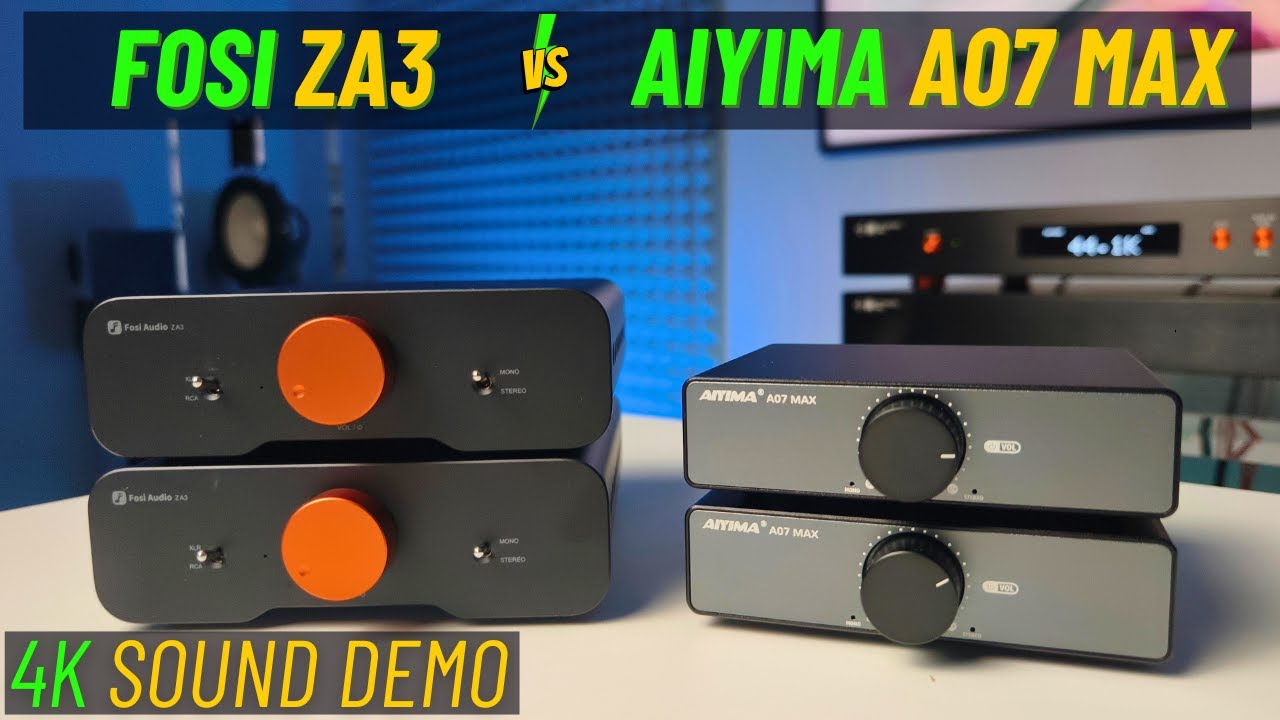 Battle Of The Class D Titans: Fosi ZA3 Vs Aiyima A07 Max Sound Demo