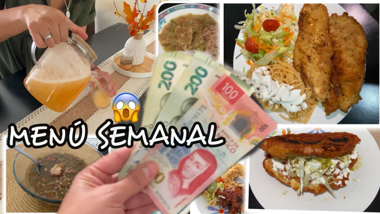 Gasto $500 para el men&uacute; de la semana 🤩 Organizaci&oacute;n de gasto 💸🍲 #ahorro #men&uacute;semanal 