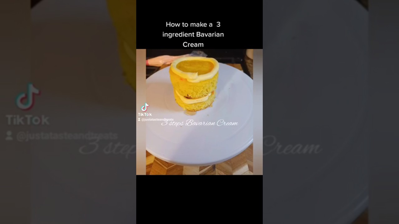 Bavarian Cream | Easy 3 ingredients recipe