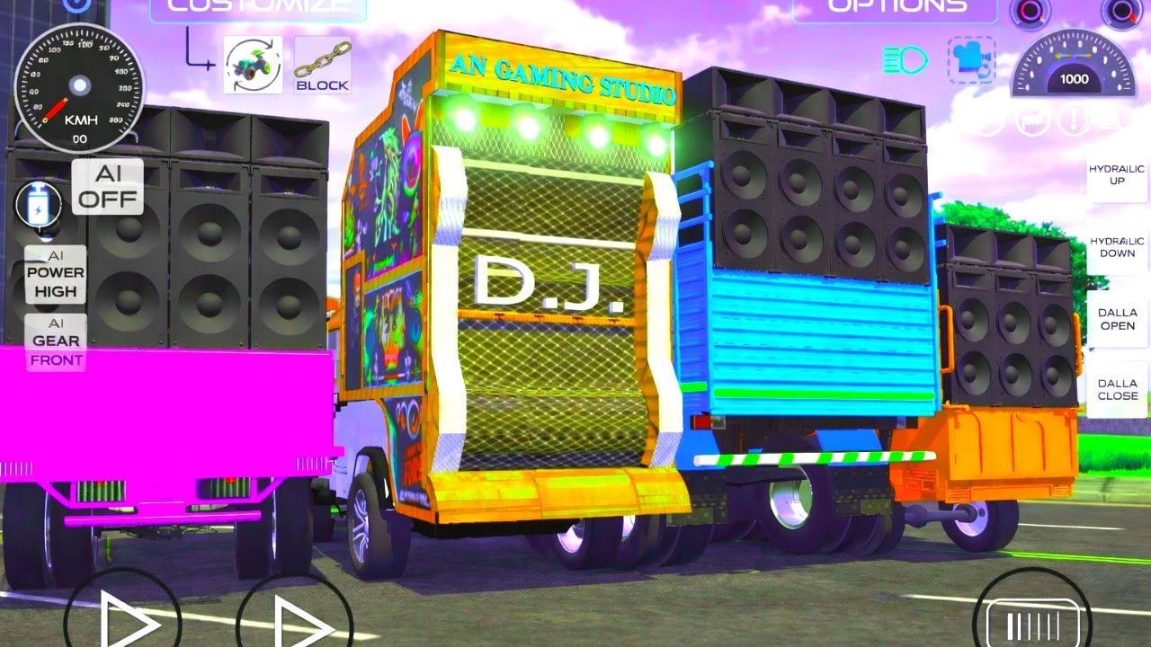 Indian Dj Gadi Game 🔥👑 |  Truck Tractor & Dj Gadi game 🔥 | Android Dj game #djwalagame #djwalagame 