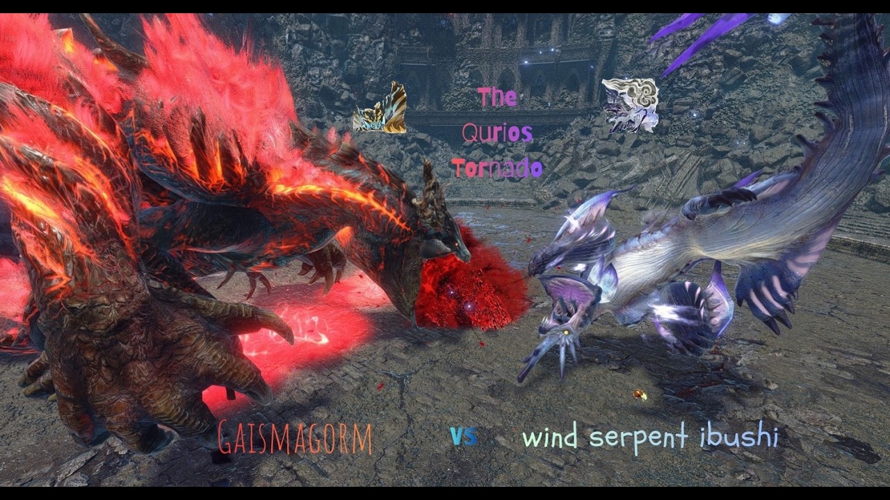 (The Qurios Tornado) Gaismagorm vs wind serpent ibushi(MhR Full fight)