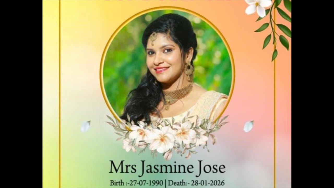 Live: Christian Funeral Service of Mrs. Jasmine Jose