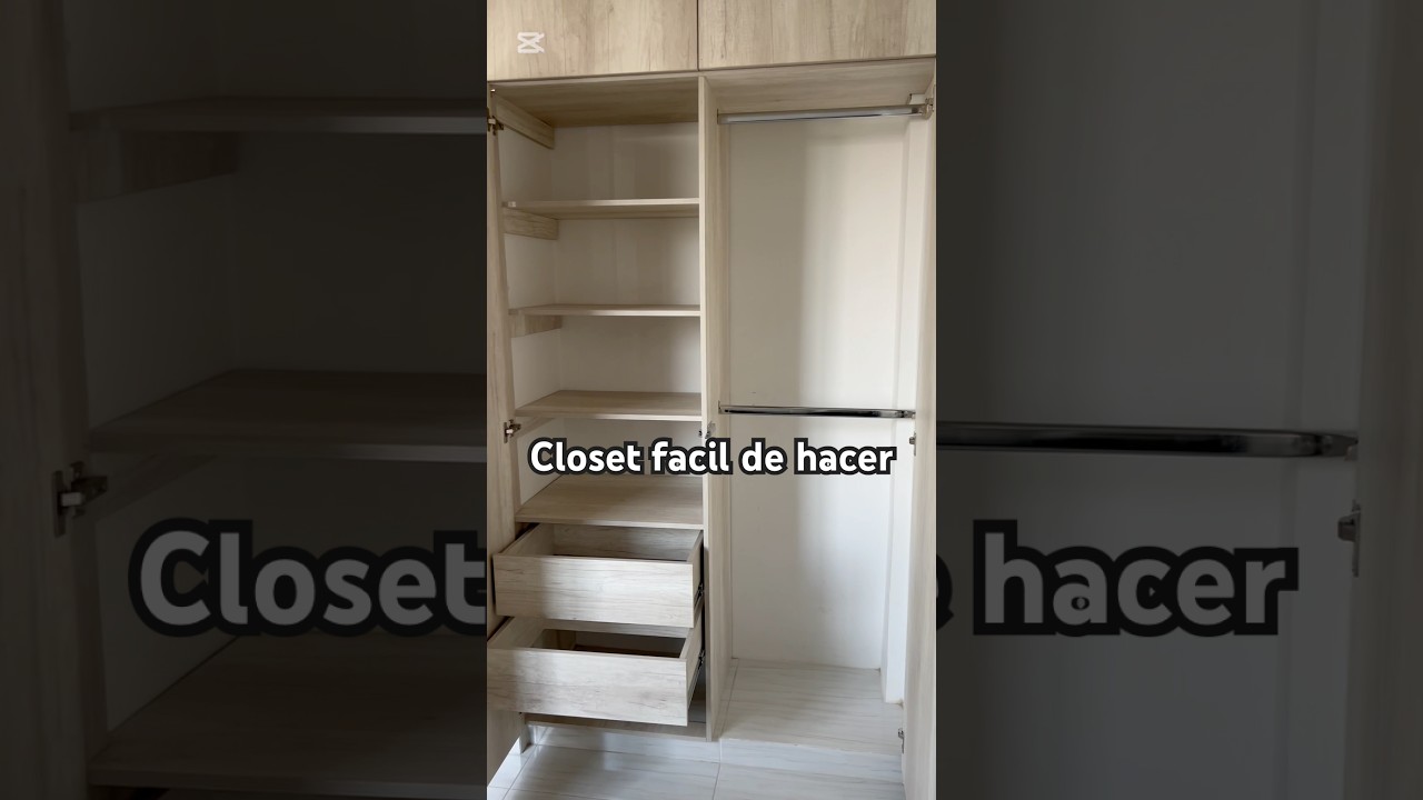 Closet f&aacute;cil de hacer 🛠️ #asmr #diy #homedecor #roomdecor  #closetmodernos #closet #arm&aacute;rio