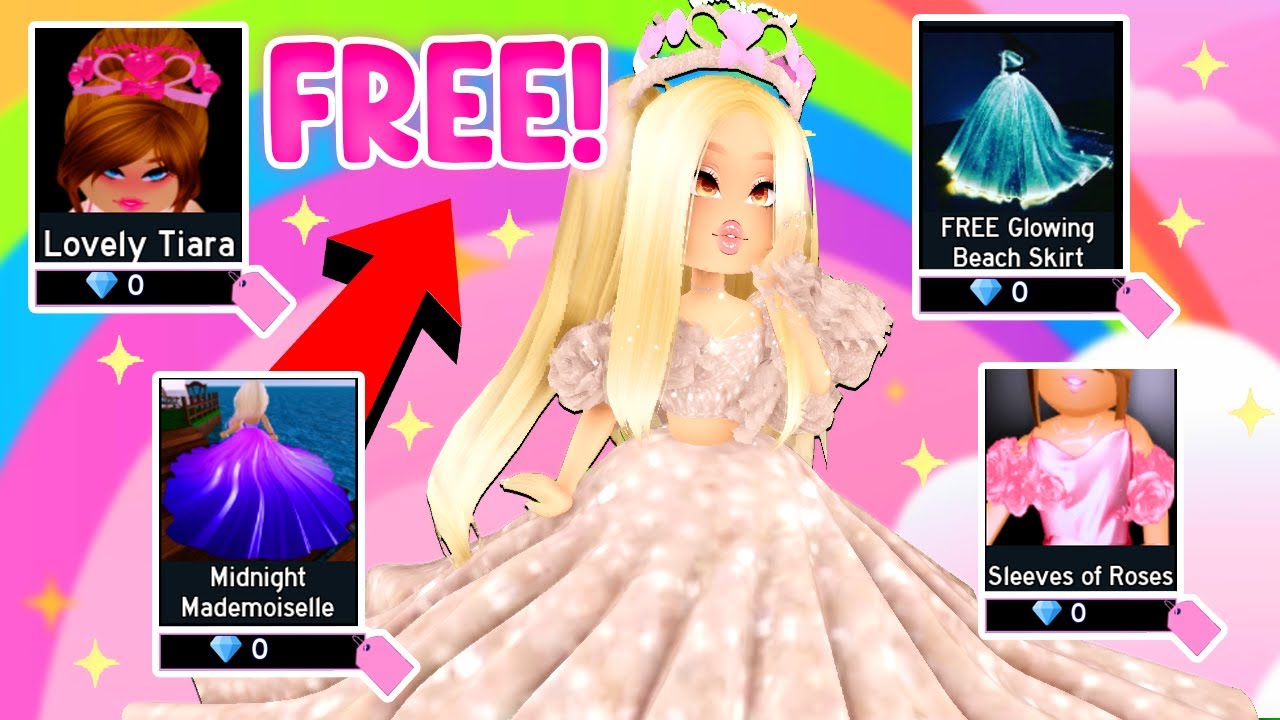 I ONLY WORE FREE ITEMS TO COMPETE IN THE PAGEANT IN ROYALE HIGH... Roblox