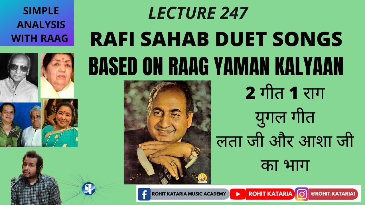 Raag Yaman Kalyaan |यादगार गीत यमन कल्याण से दुनिया हुई मनमीत रफी से प्रीत Lecture- 247