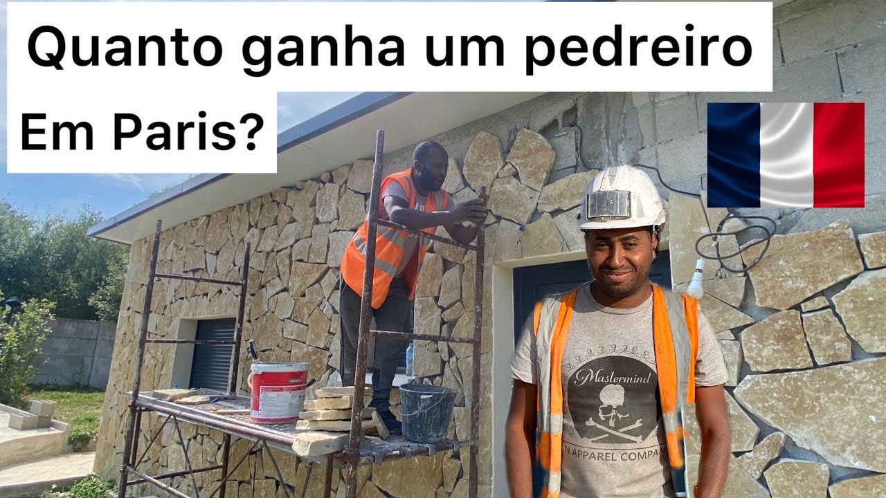 QUANTO GANHA UM PEDREIRO EM PARIS?NA FRANÇA?