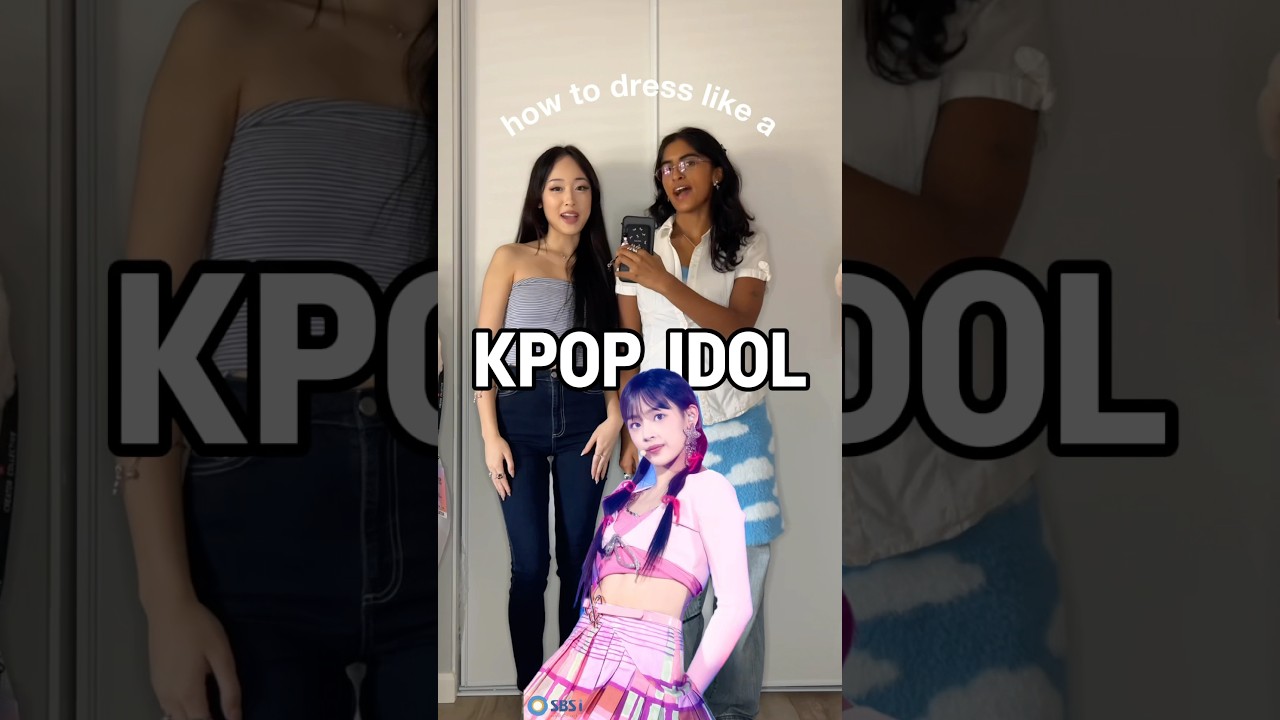 DRESS LIKE A K-POP IDOL w/ @heyimhershy 🎤💕 #kpop #fashion #shorts