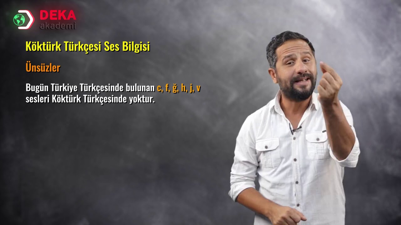 042 - Edebiyat ÖABT - Eski Türk Dili ve Yeni Türk Dili - Köktür Türkçesi Ses Bilgisi - Kadir Kısa