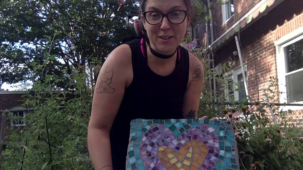 Mosaic Stepping Stone with Sarah McCann - Part II
