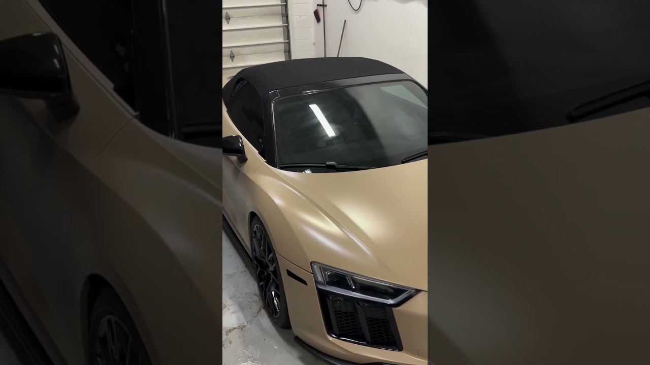 Audi R8 with Full body transformation in KPMF Stealth Tundra 