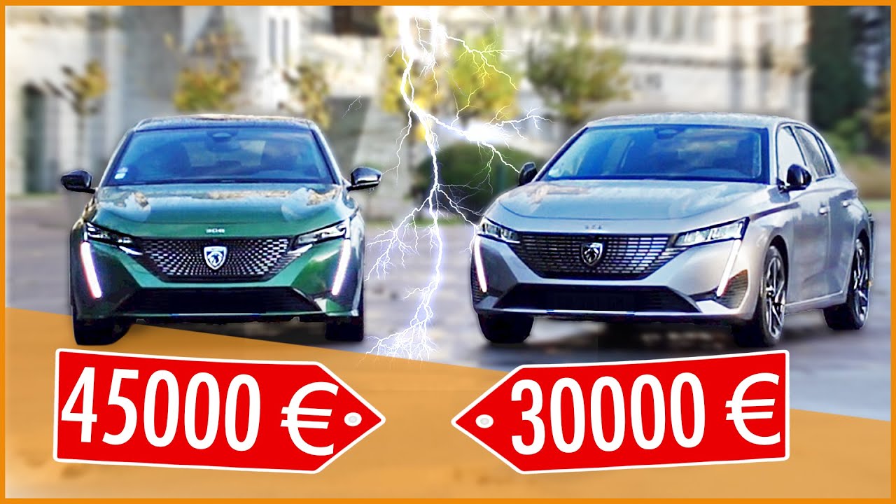 Nouvelle PEUGEOT 308 à 30000€ vs 45000€