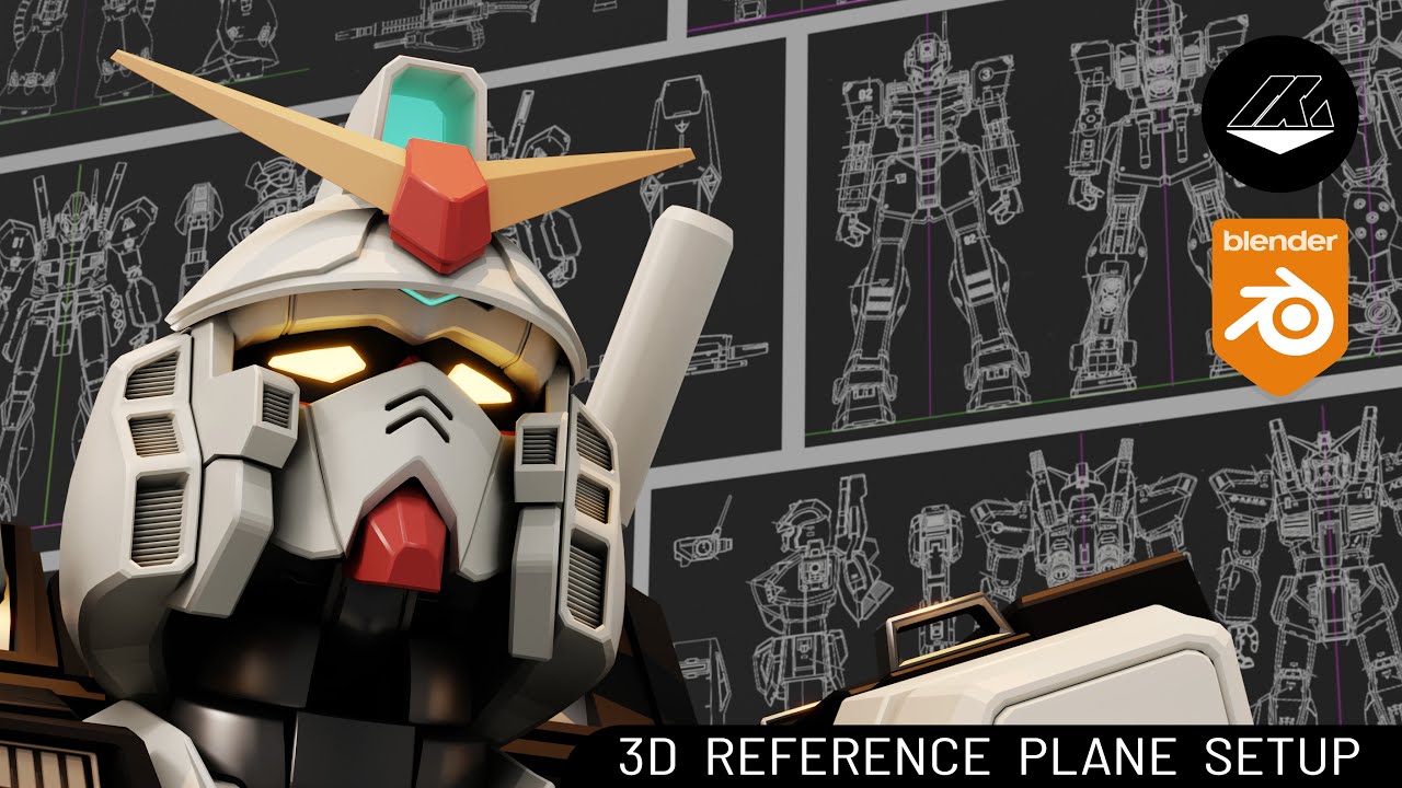 Reference Plane Setup for 3D Modeling in Blender