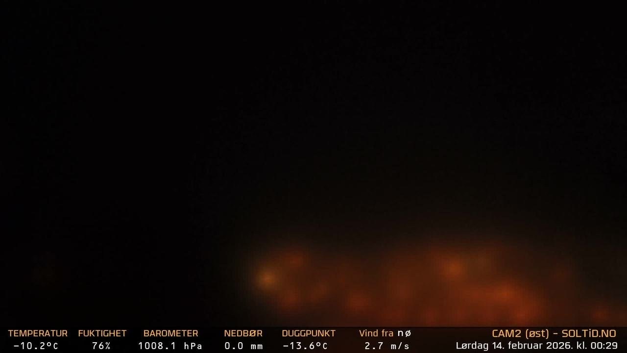 Timelapse Cam 2 - Natt til 14. februar 2026