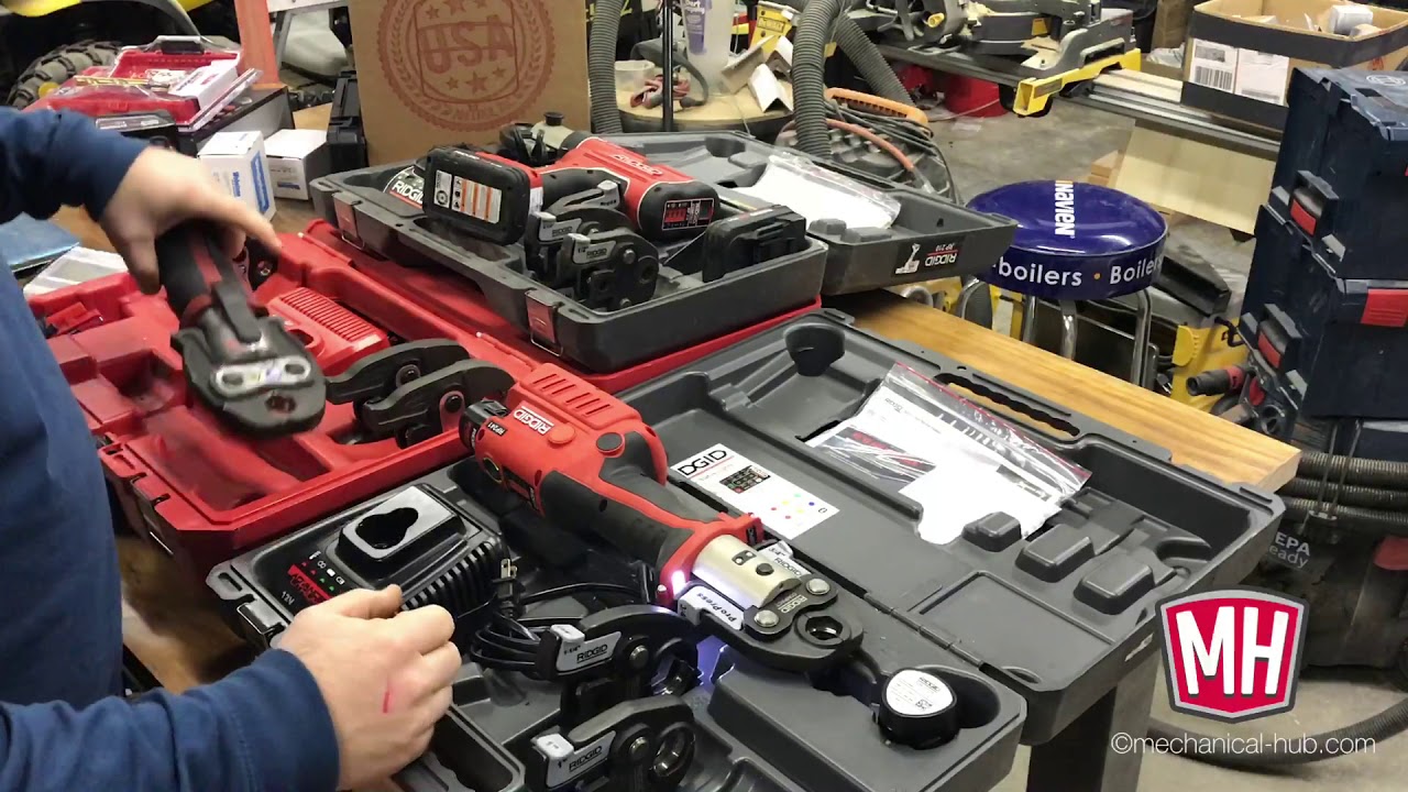 Сравнение пресс-инструментов RIDGID RP241 и Milwaukee M12