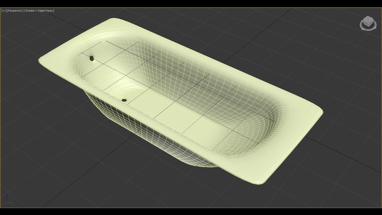 3ds max ванна