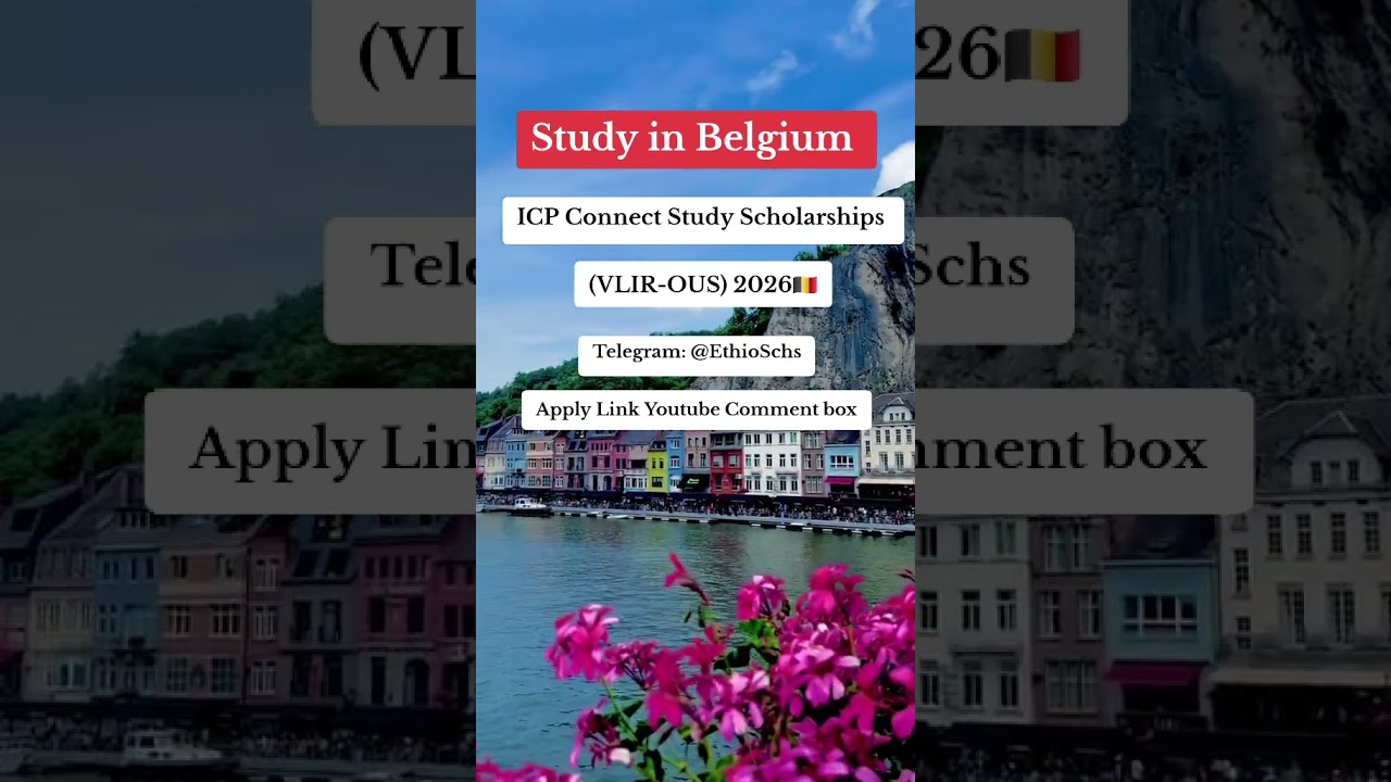 ICP Connect Study Scholarships (VLIR-OUS) 2026 in Belgium 🇧🇪 #scholarship #shorts