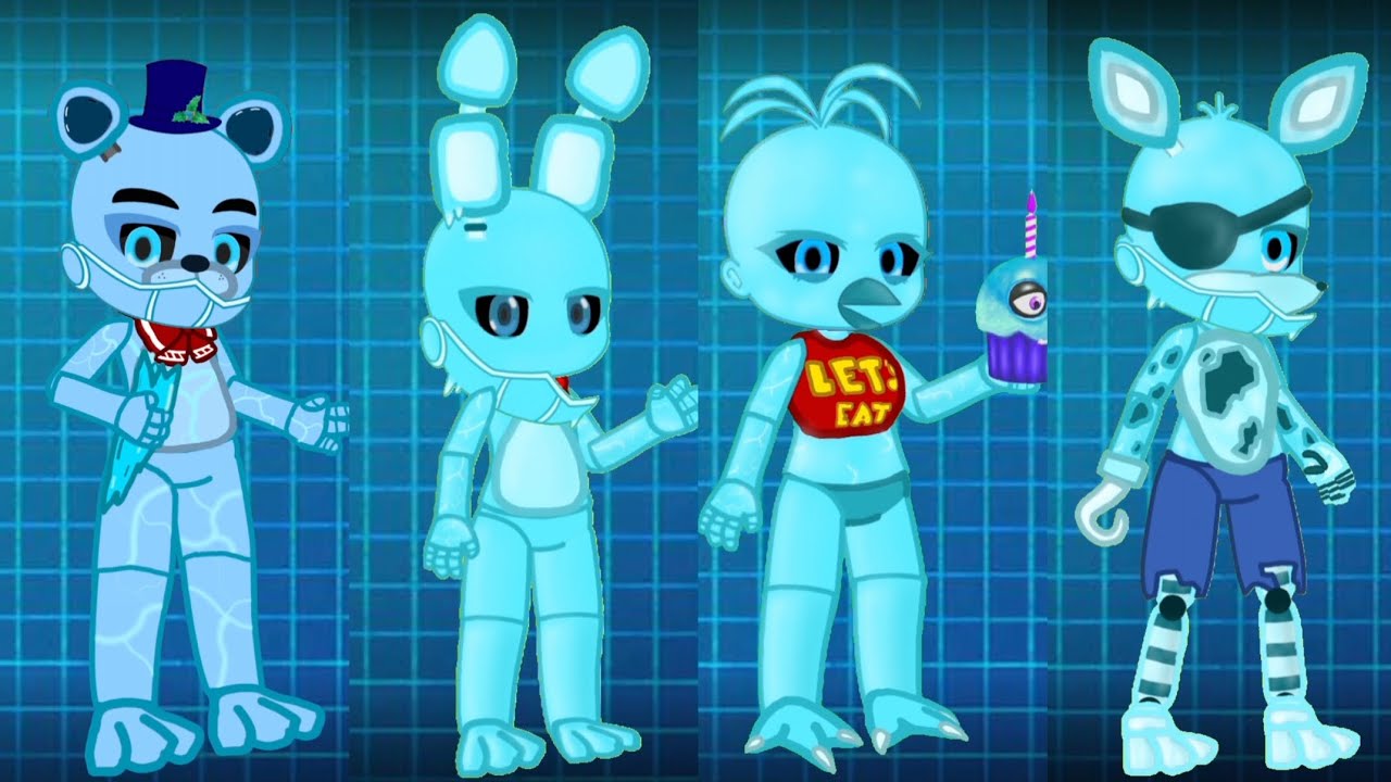 Fan Workshop animation | gacha Frost classic animatronics 🧊 #gachaworkshop 