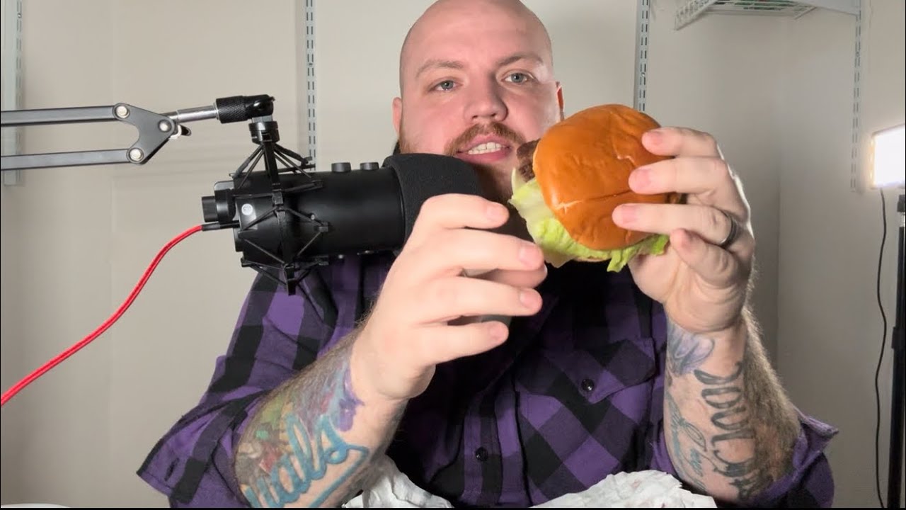 ASMR Eating Wendy’s + Rambling | Fast Food Mukbang, Whispering, Mouth Sounds, Relaxing Chat