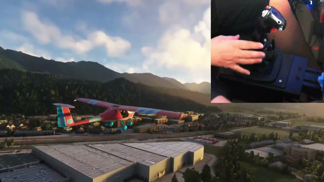 Flying with BRUNNER CLS E Force Feedback Base