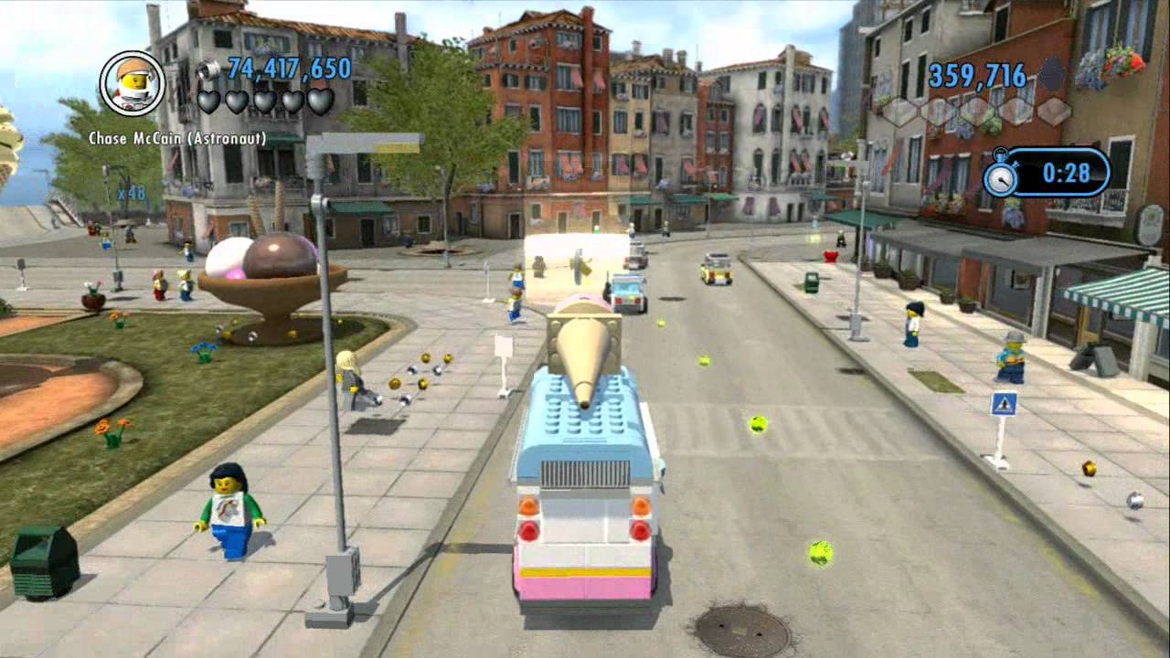 LEGO City Undercover (Wii U) - Unlocking All Heavy Vehicles (All Vehicle Token Locations)