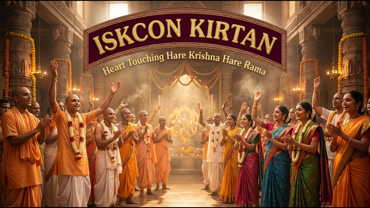 Best ISKCON Kirtan | Hare Krishna Hare Rama 1 Hour 15 Minutes Chant | Stress Relief & Instant Peace