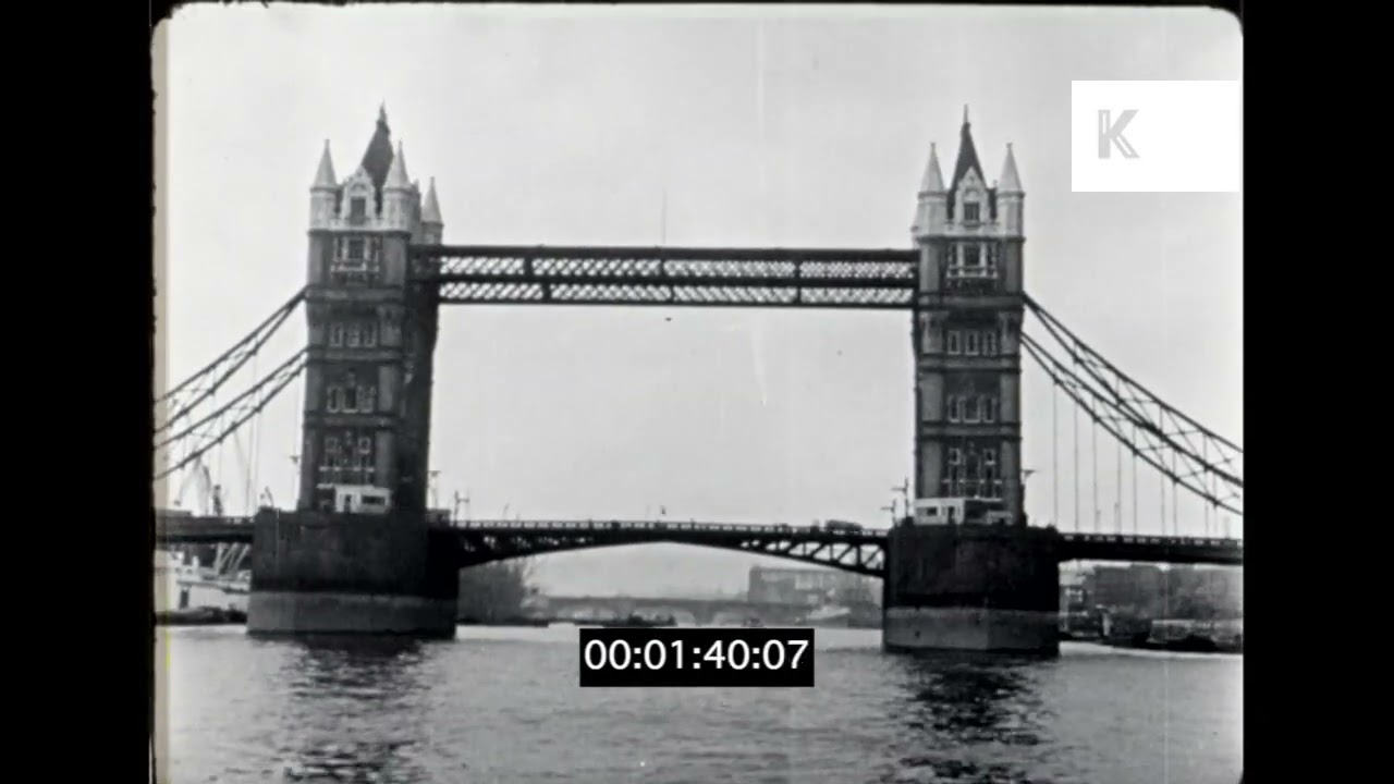 1940s London, River Bus Tour Along The Thames, 16mm Home Movies
