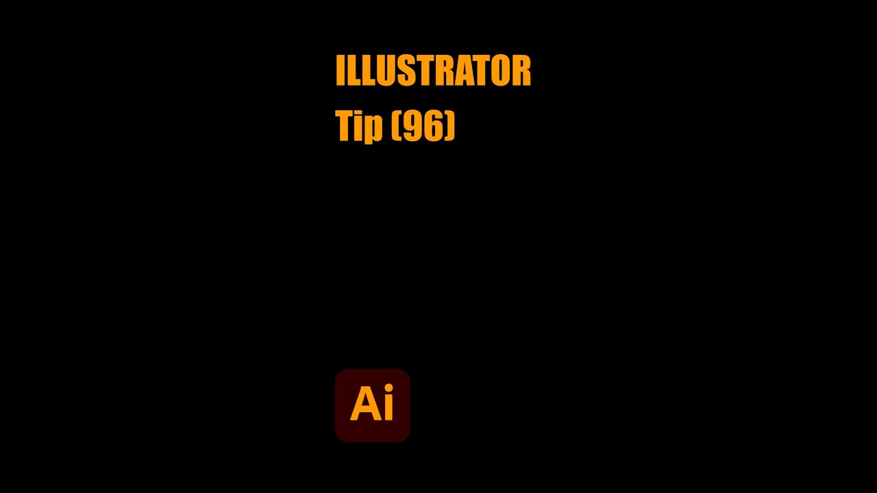 Illustrator #tip No.96 #illustrator #graphicdesign #tutorial #design #tipsandtricks #illustration