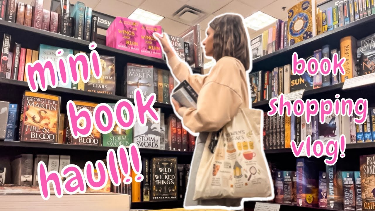 book shopping vlog! + mini book haul!