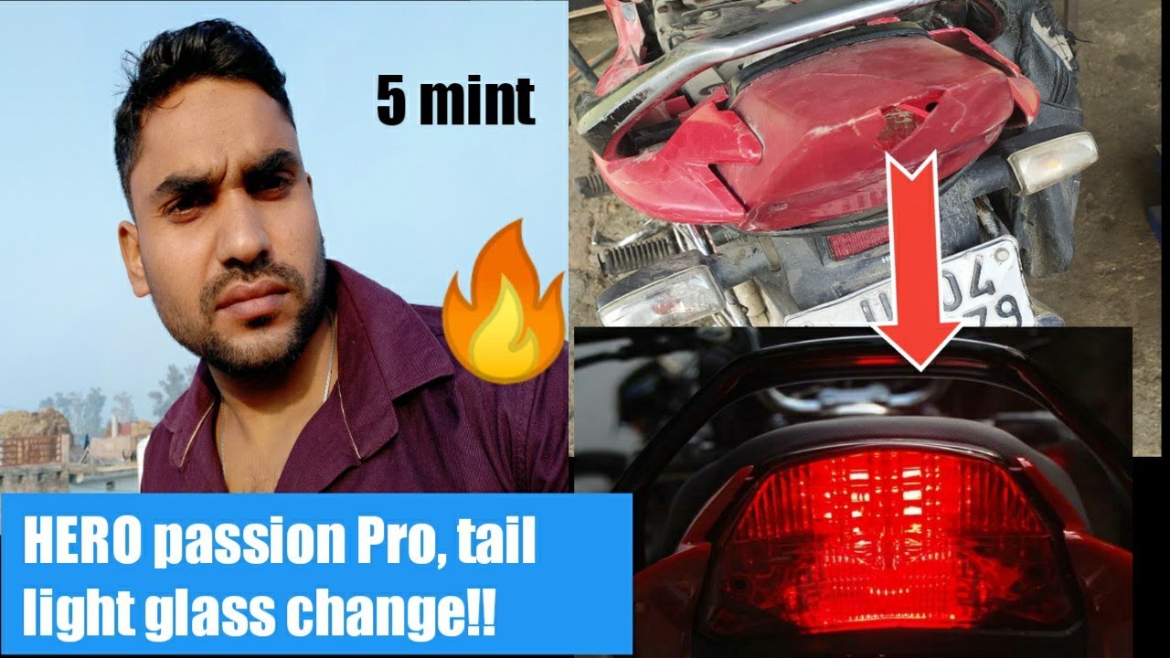 hero Passion pro tail light fit karna ka tarika,Rk service center