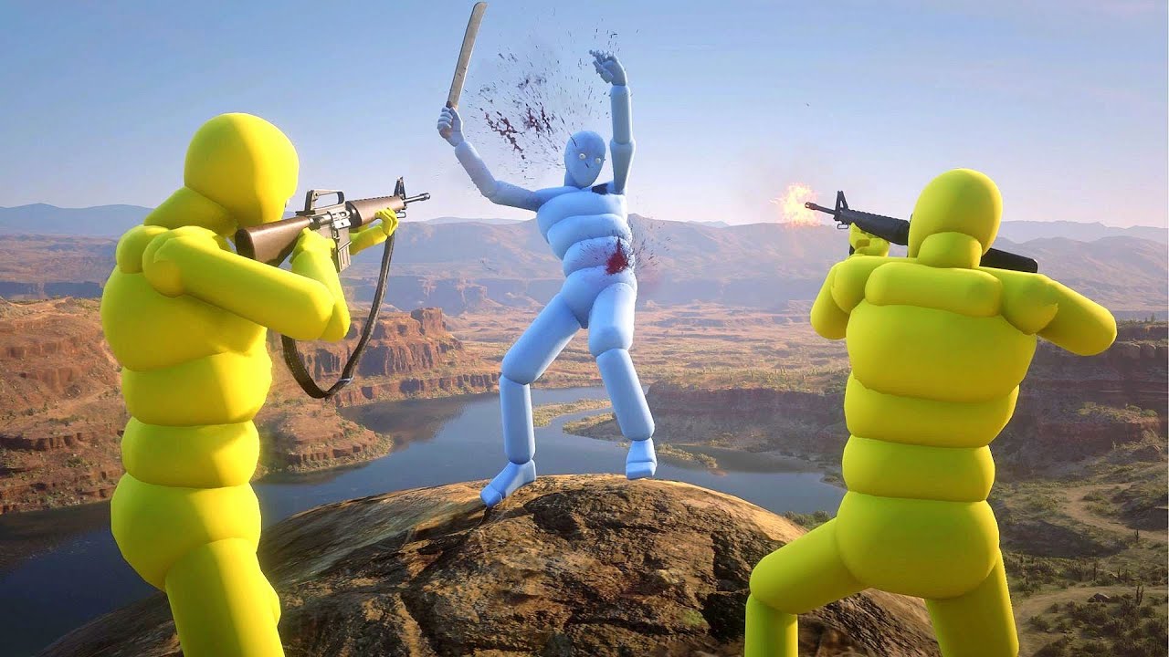 NPC Wars with Active Ragdoll Dudes #12 Euphoria Physics