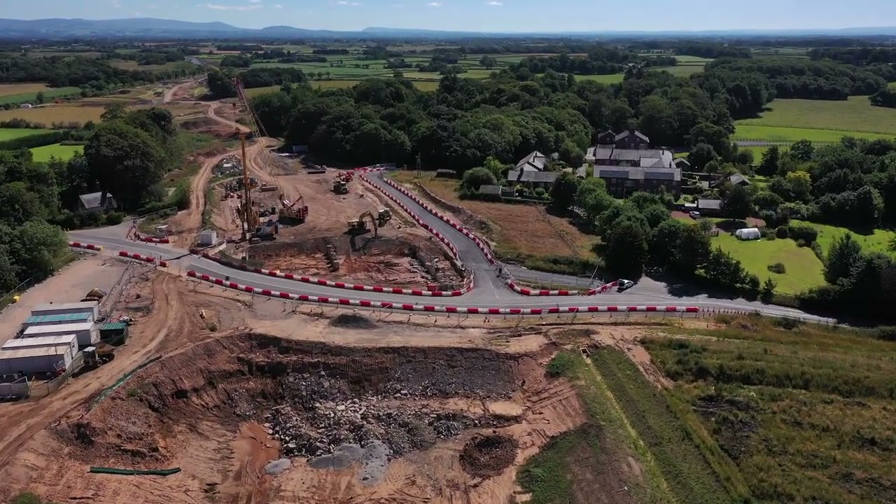raw footage a585 drone fly through