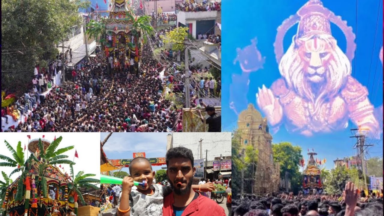 కదిరి శ్రీ లక్ష్మీ నరసింహ స్వామి తేరు 2025 ||లక్షలో భక్తులు|Sri Lakshmi Narasimha Swami Rathotsavam