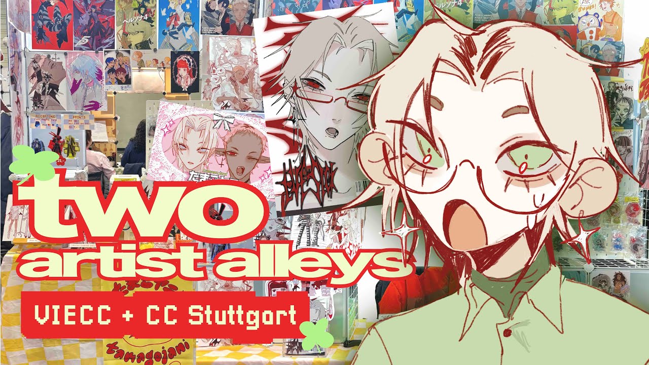 I Tabled at Two Cons in Two Weeks! / VIECC & Comic Con Stuttgart ARTIST ALLEY VLOG