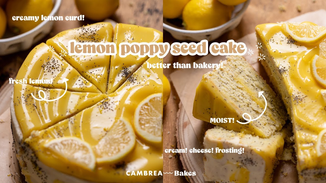 Better than bakery lemon poppy seed cake | Let's bake!
