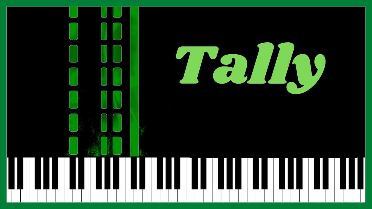 BLACKPINK - Tally  - Tutorial de piano. Tablatura gratis.