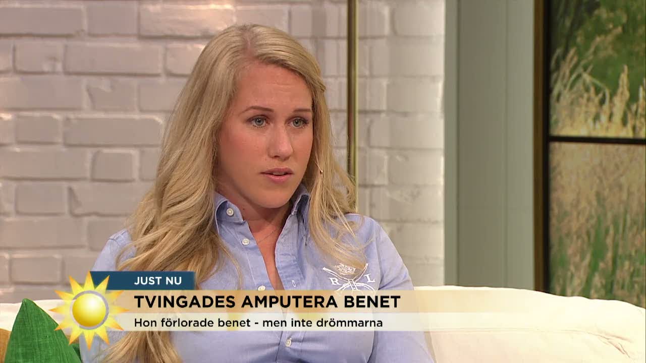 Var lovande golfproffs - tvingades amputera benet - Nyhetsmorgon (TV4)